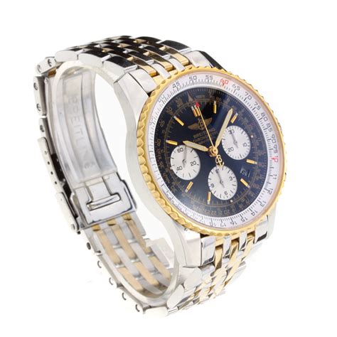 breitling navitimer chronograph swiss valjoux 7750 movement-two tone|Breitling 7750.